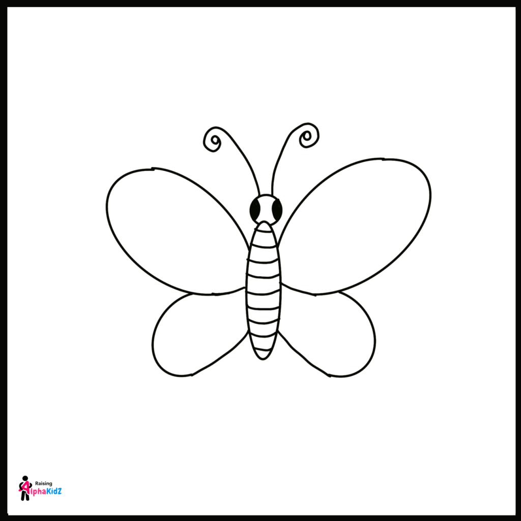 How to Draw Butterfly Easily for Kids