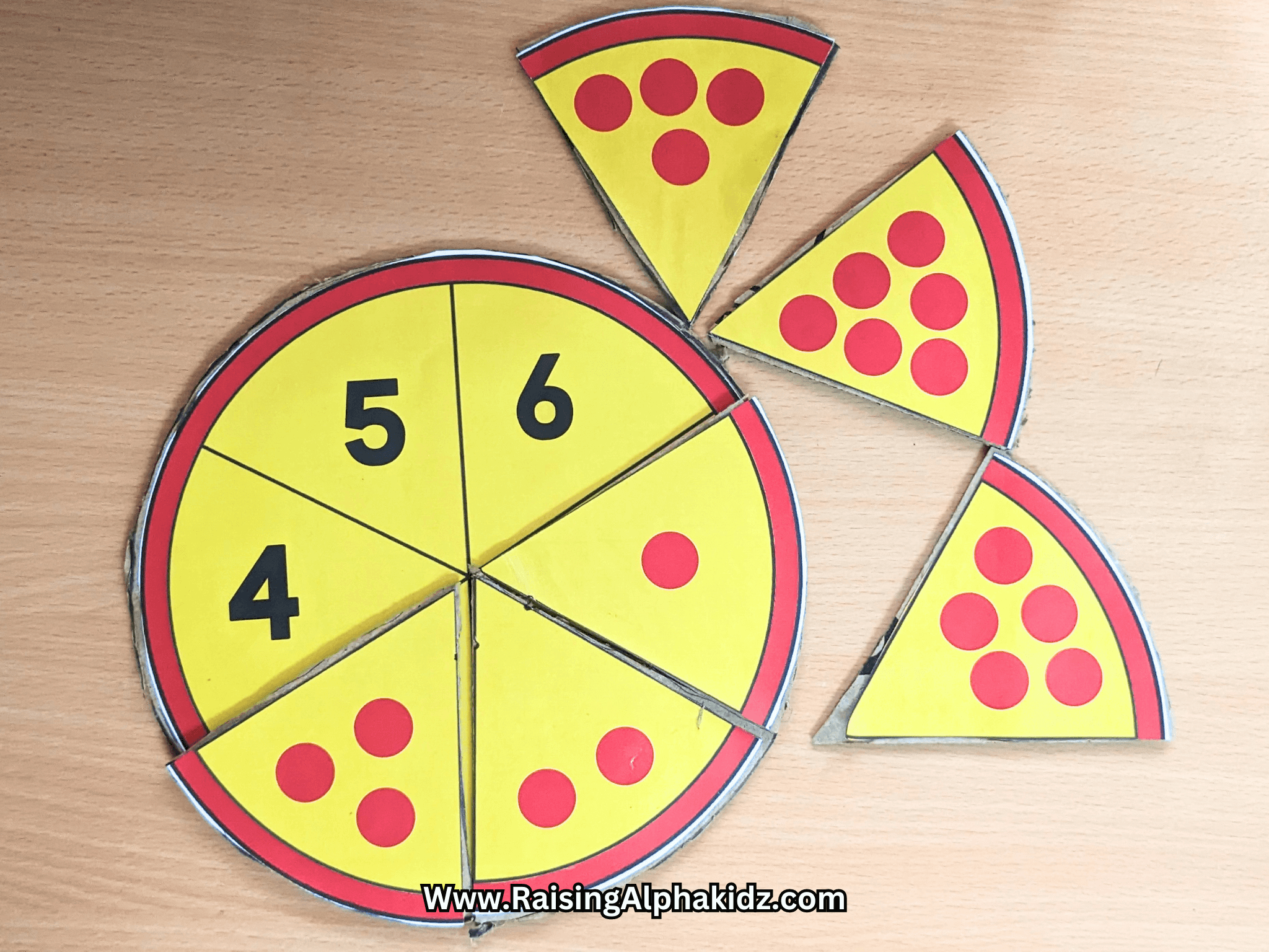 Learn to Count: How To Make DIY Math Pizza - Raising Alphakidz