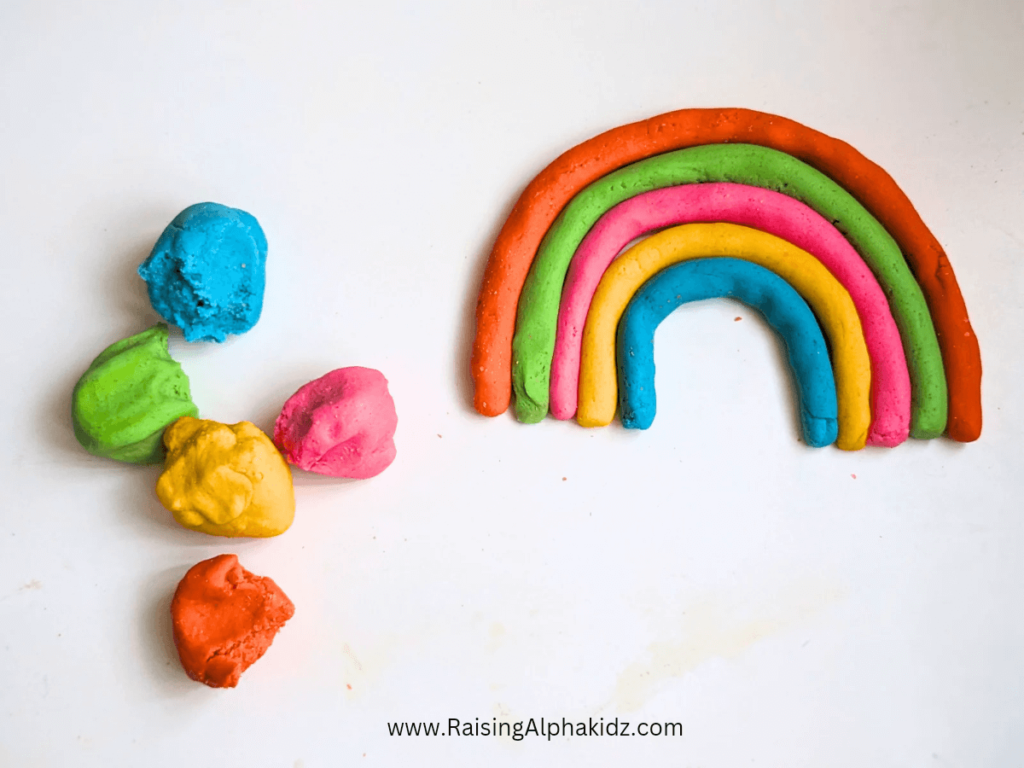 Play Dough Rainbow 