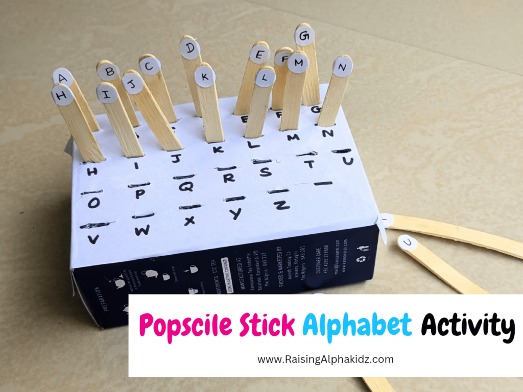 Popscile Stick Alphabets Activity