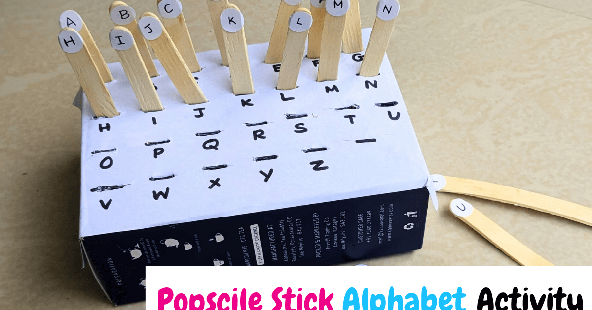 Popscile Stick Alphabets Activity