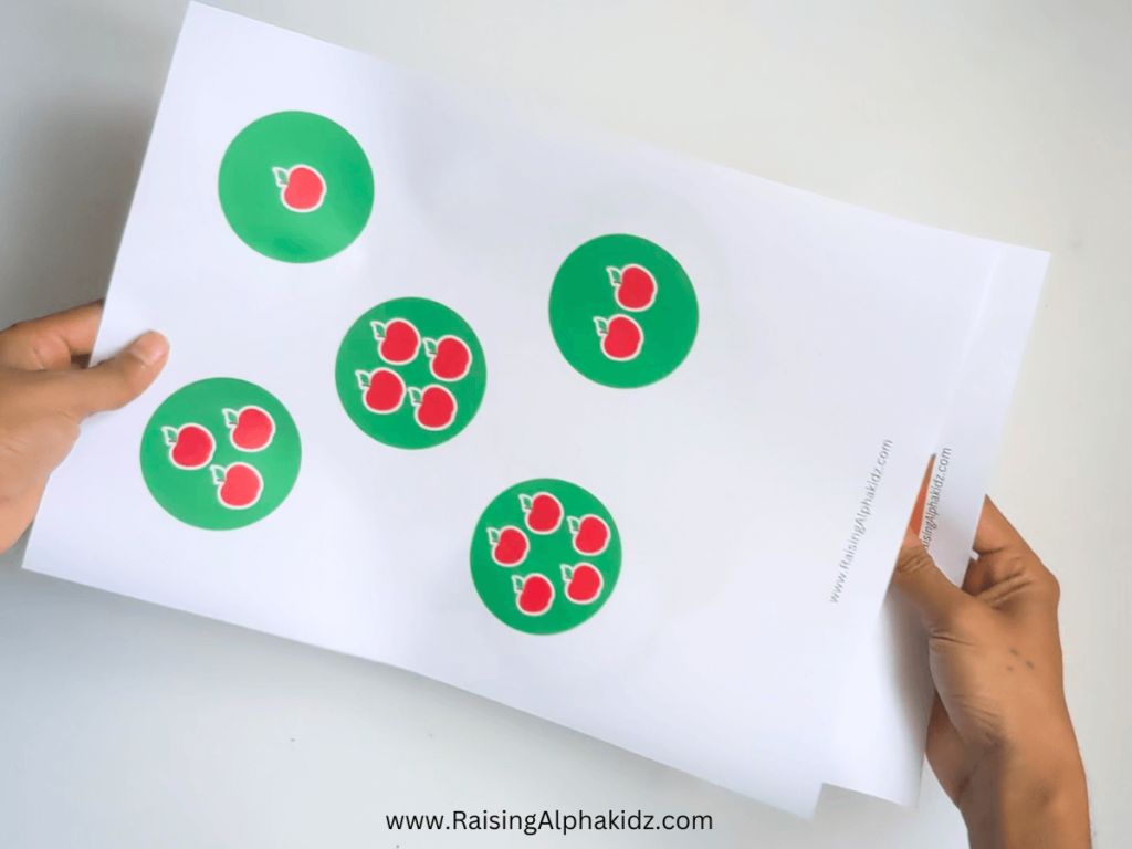 Apple Tree Counting Activity Free Printables 
