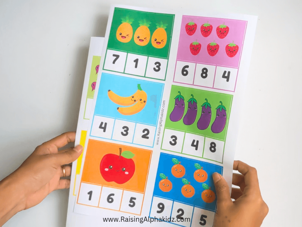  Count & Clip Cards Free Printables 