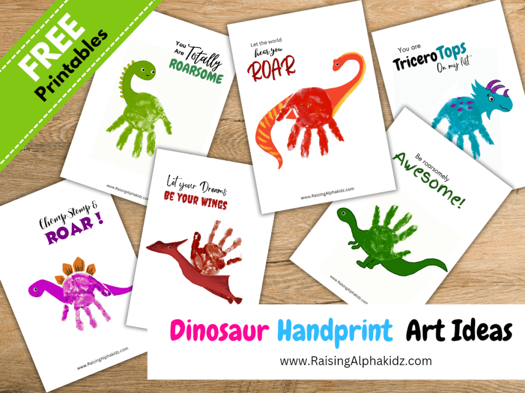 Dinosaur Handprint Printable Dinosaur Handprint Printable