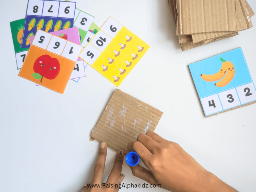 How to Make Count and Clip Cards with free printables 