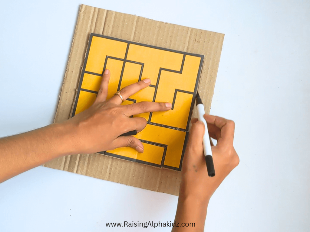 Step 3: Marking the Puzzle Outline