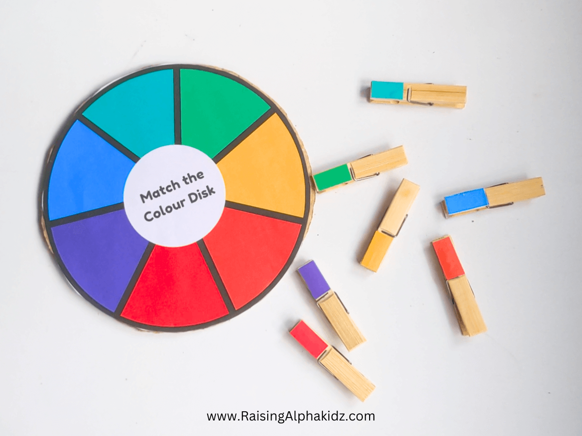 Colour Matching Wheel Activity (Includes FREE Printables!) - Raising ...