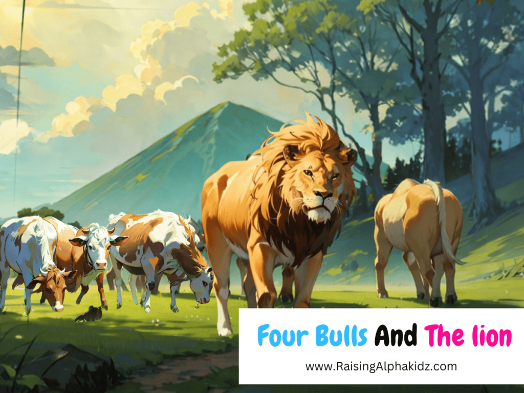 Four Bulls And The Lion - Raising Alphakidz