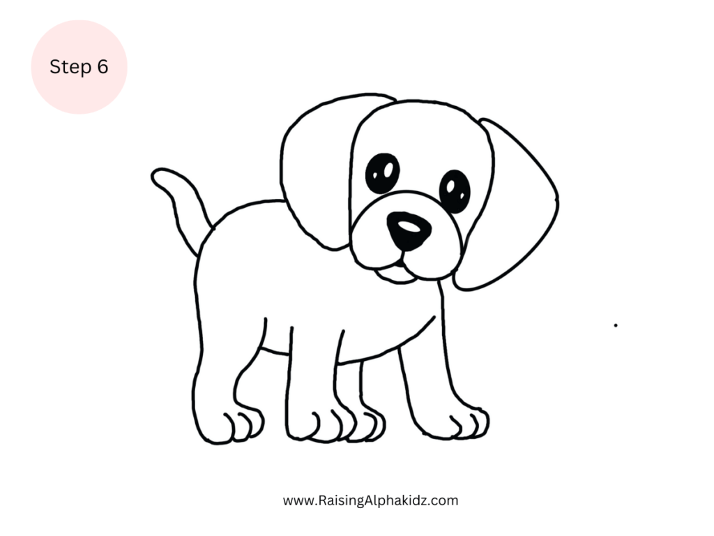 How To Draw Dog Step By Step For Kids 