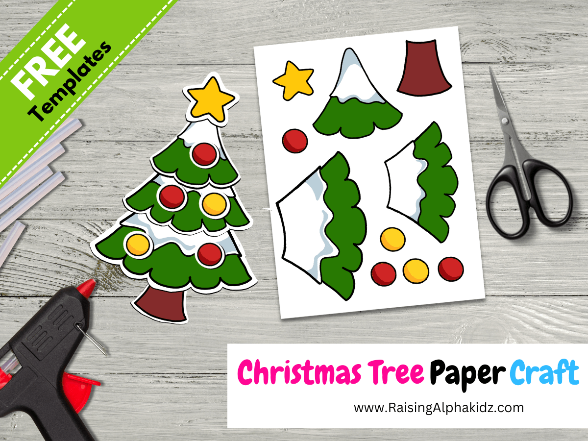 Paper Christmas Tree Craft for Kids