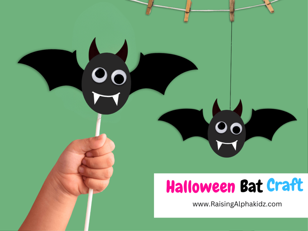 Halloween Bat Craft with Paper