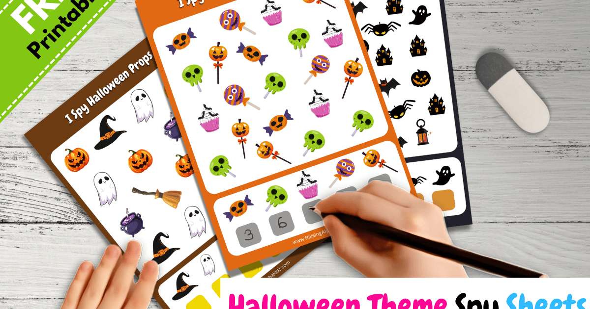 Halloween I Spy Sheets