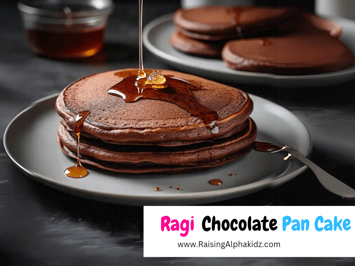 Ragi Chocolate Pancakes