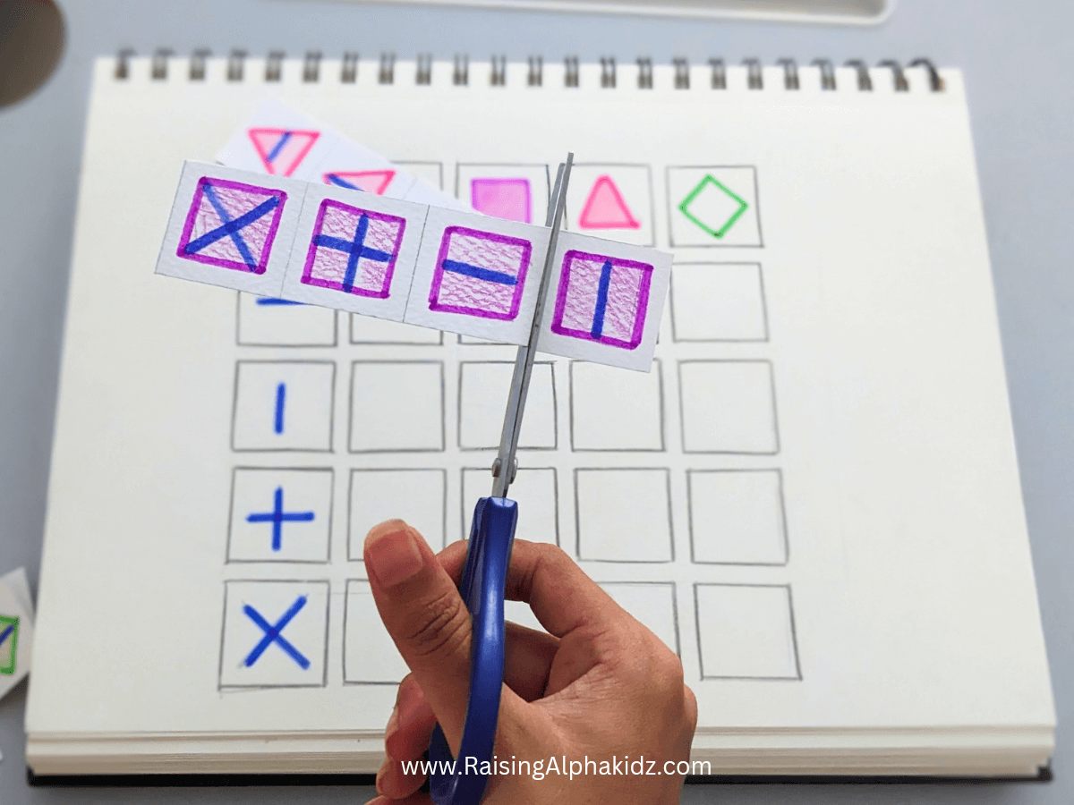 Shapes Pattern Activity For Preschool Kids » Raising Alphakidz