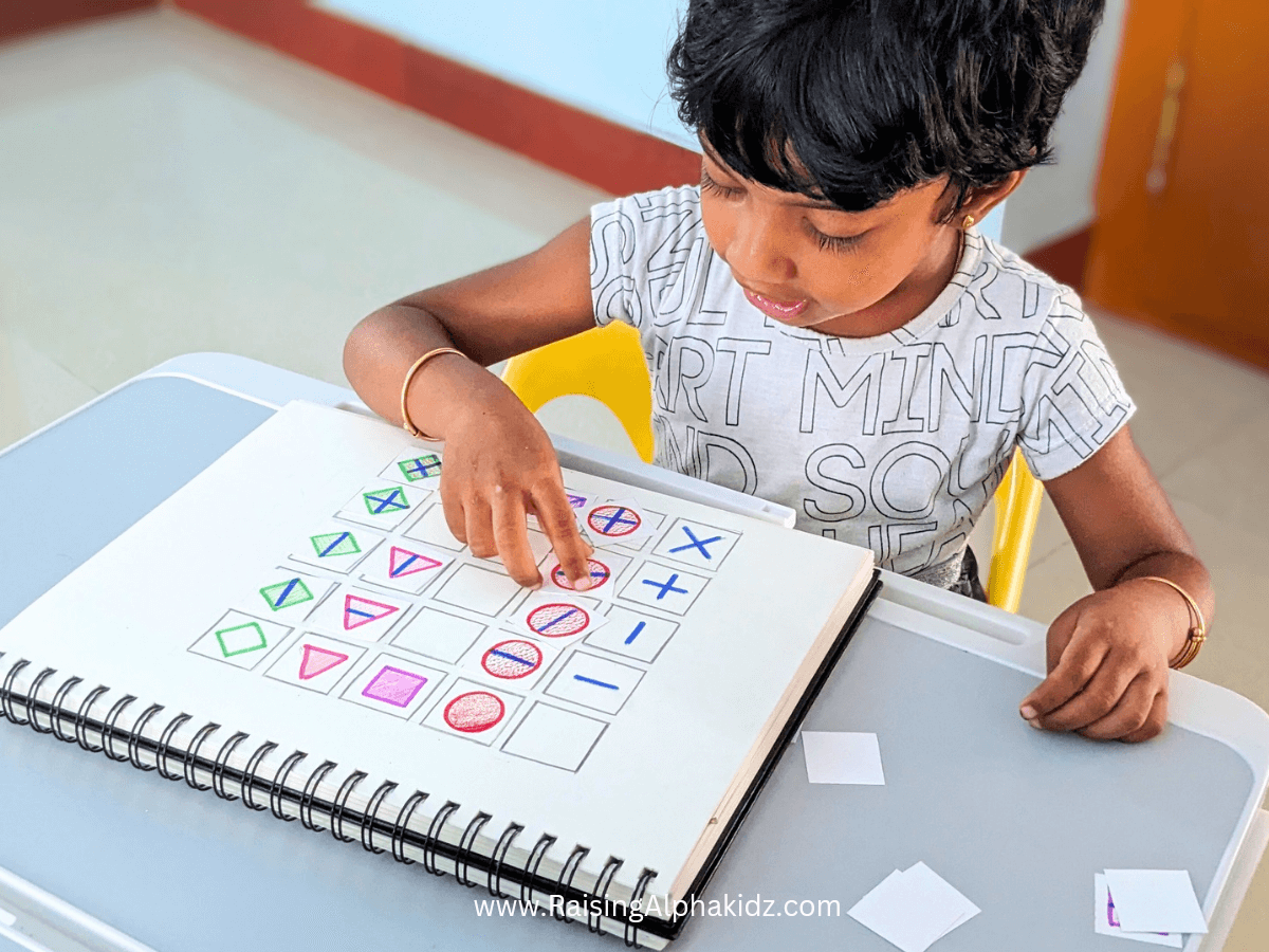 Shapes Pattern Activity For Preschool Kids » Raising Alphakidz