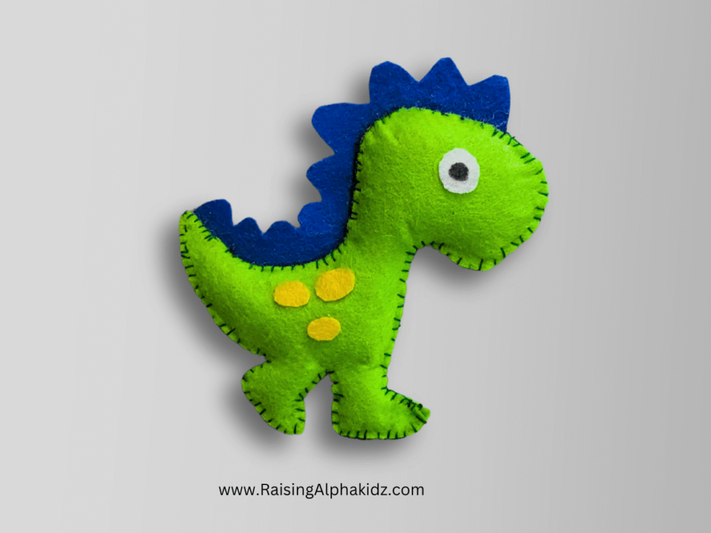 DIY Felt Dinosaur Craft