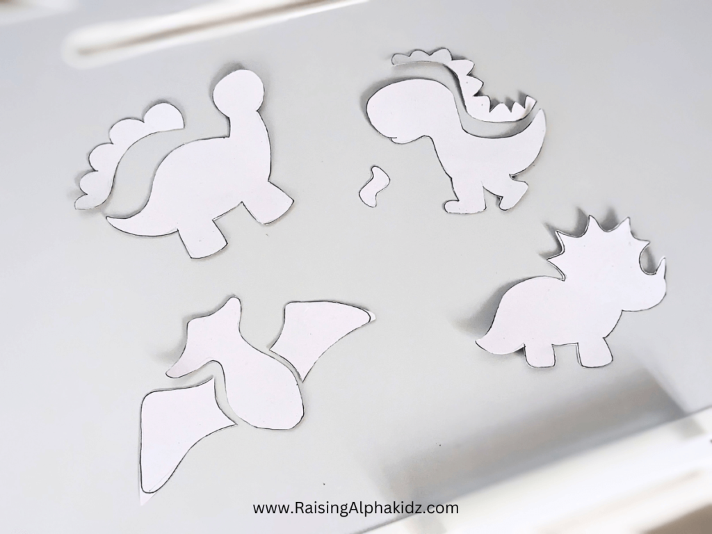 DIY Felt Dinosaur Craft Pattern 