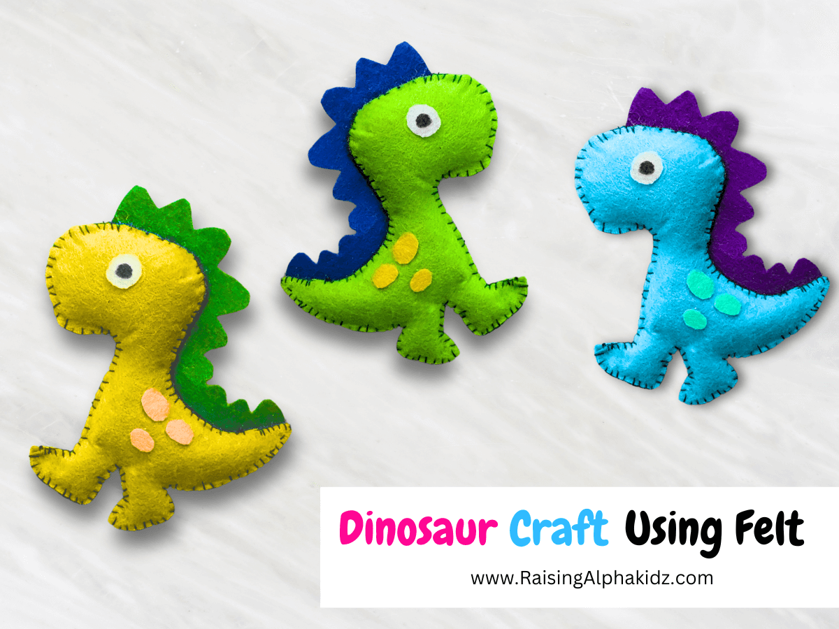 DIY Felt Dinosaur Craft