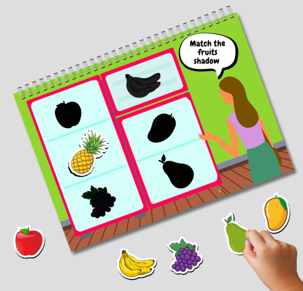 Fruits & Vegetables Busy Book Printable