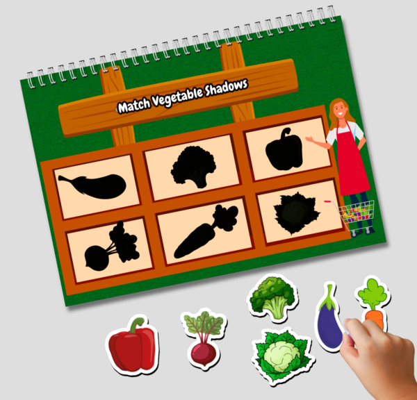 Fruits & Vegetables Busy Book Printable