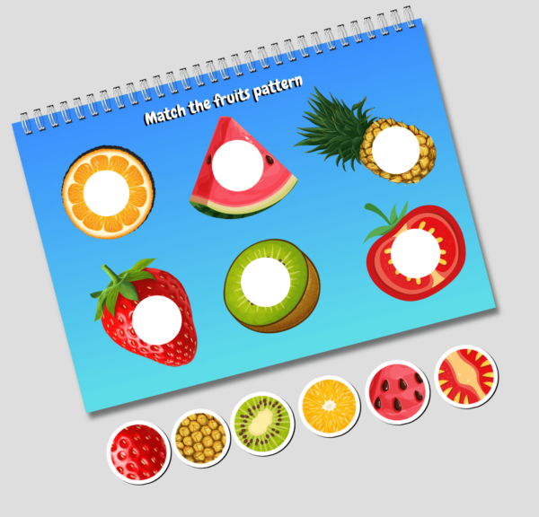 Fruits & Vegetables Busy Book Printable