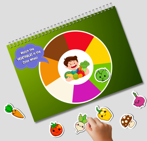 Fruits & Vegetables Busy Book Printable