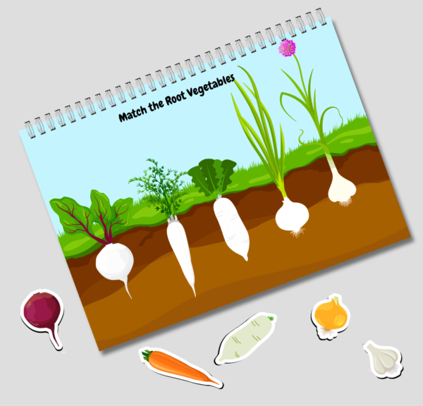 Fruits & Vegetables Busy Book Printable