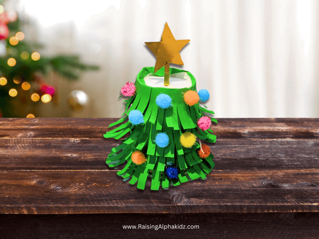 Paper Cup Christmas Tree Craft