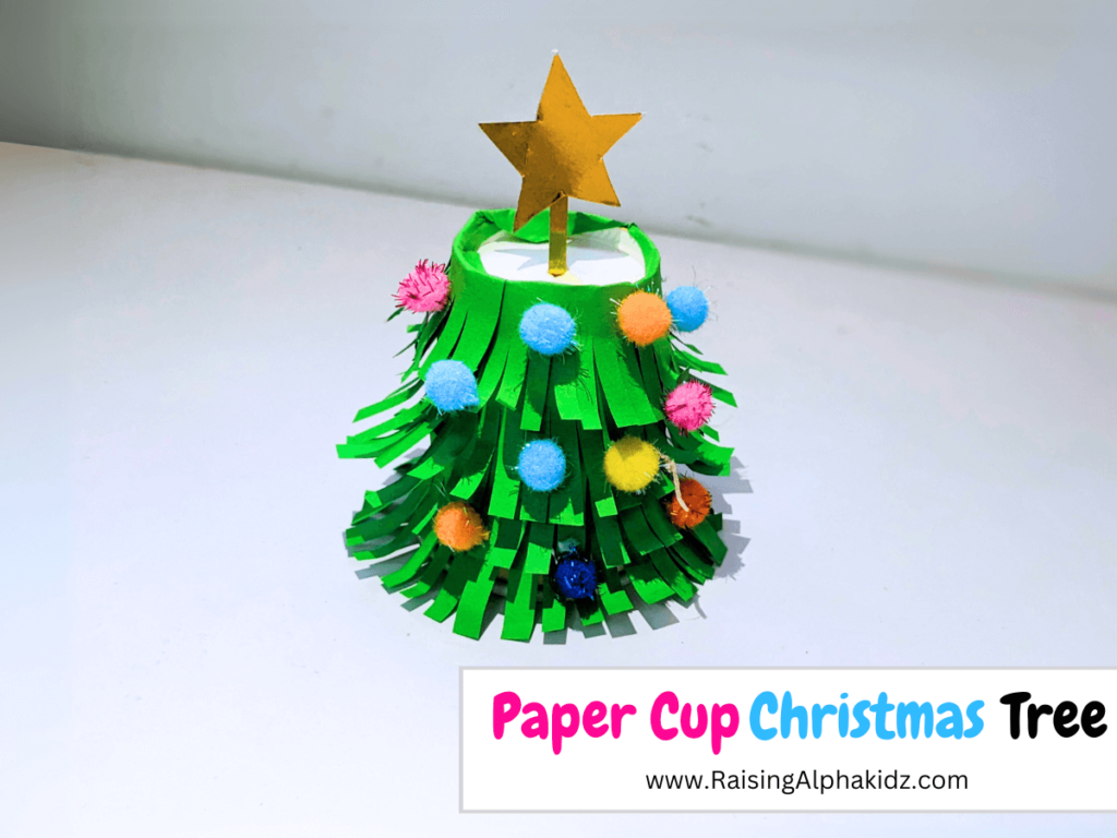 Paper Cup Christmas Tree Craft