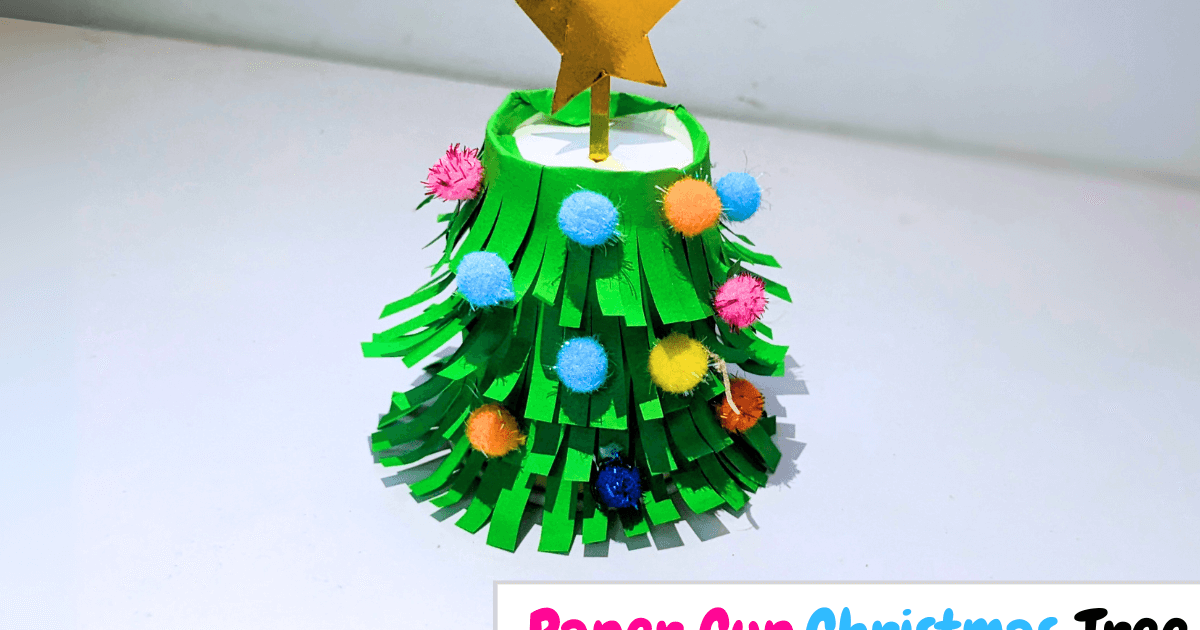 Paper Cup Christmas Tree Craft