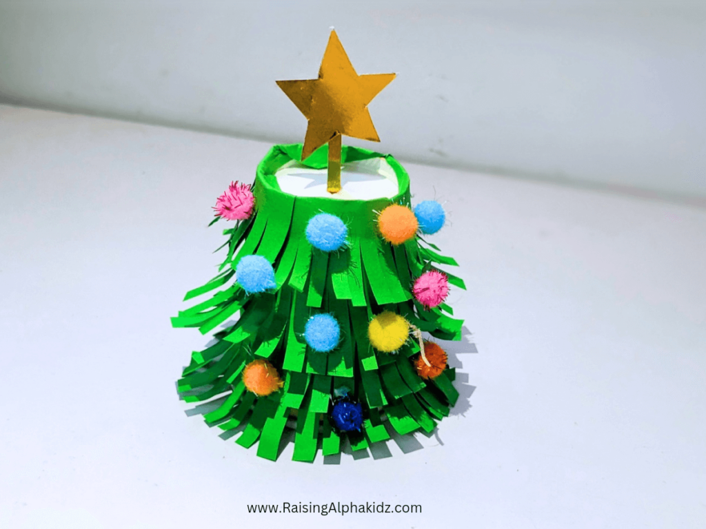 Paper Cup Christmas Tree Craft