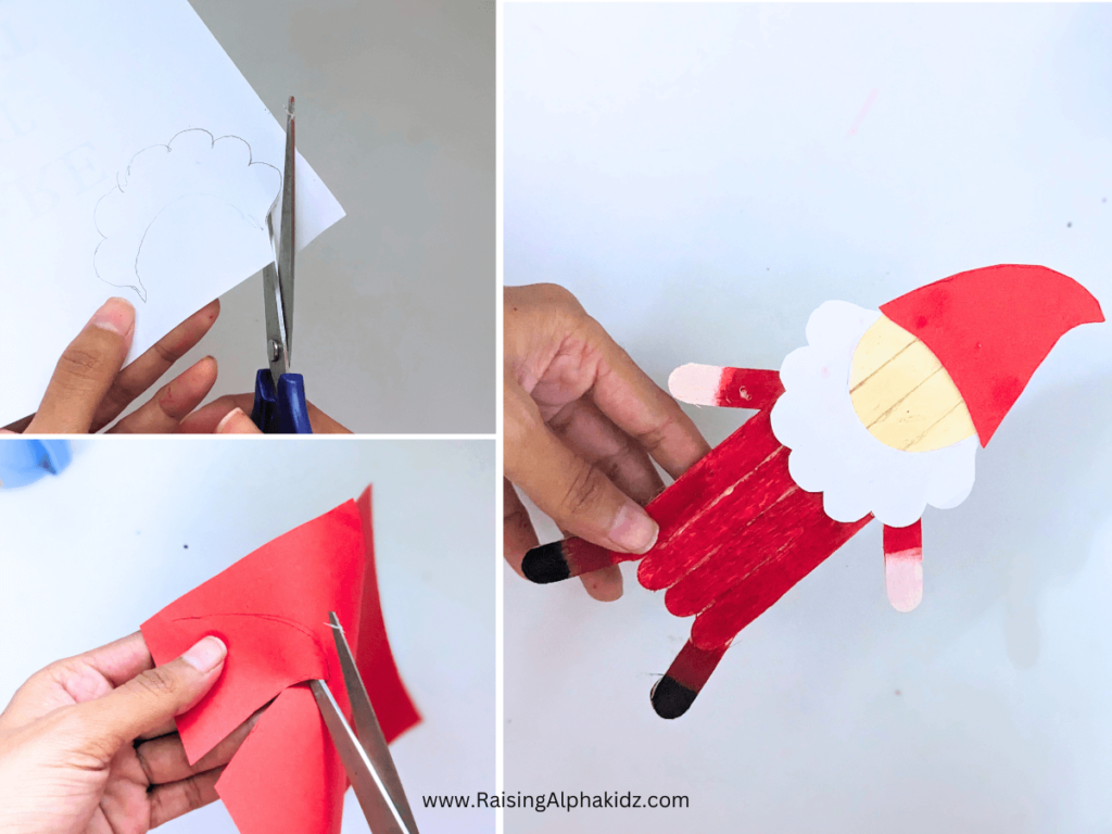 Popsicle Stick Santa Claus Craft