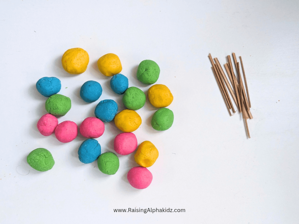 Building Shapes with Playdough