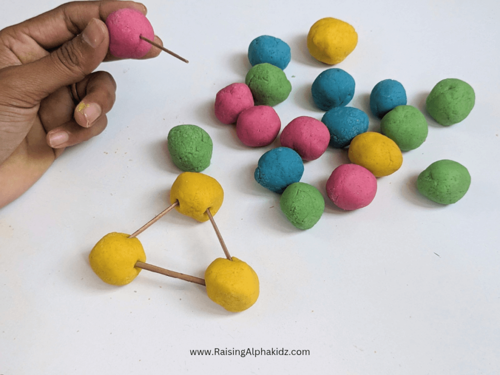 Building Shapes with Playdough