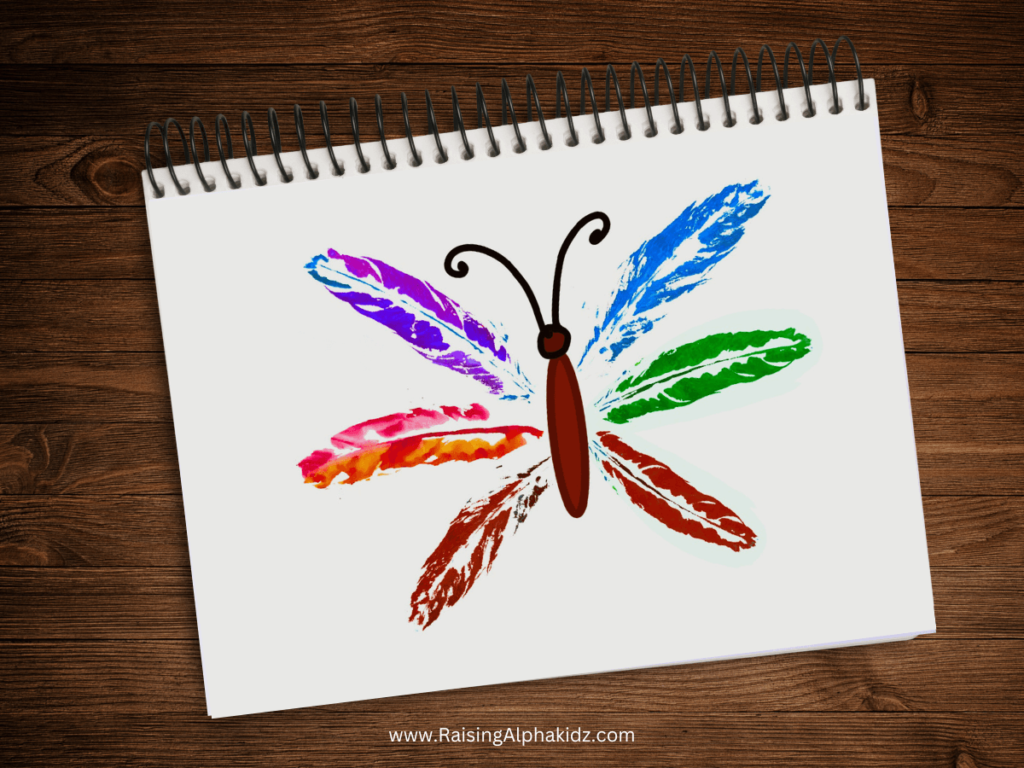 Butterfly Feather Art 