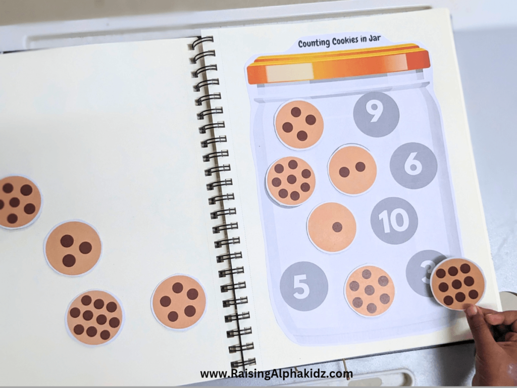 Cookie Jar Number Counting Activity For Kindergarten Kids With Free Printable