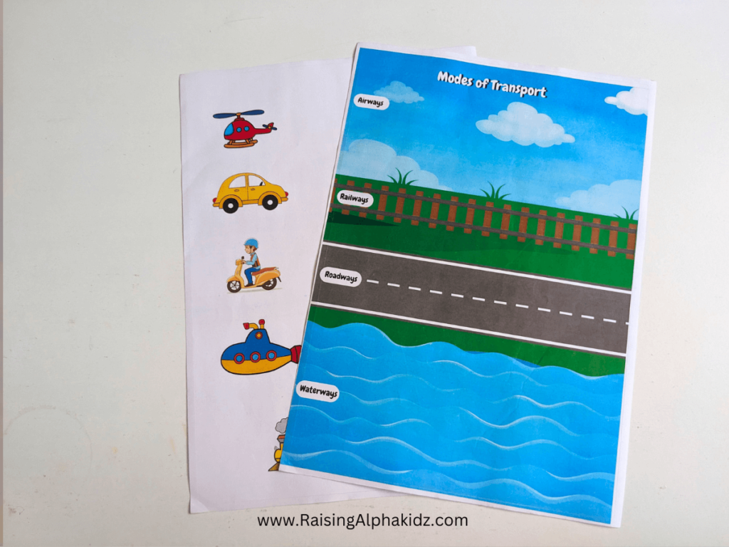 Modes of Transportation Activity - Free PDF