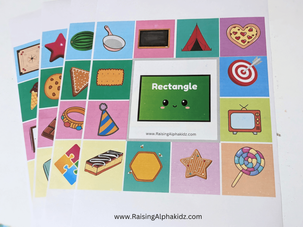 Shapes Objects Activity for Kindergarteners -Free Printable