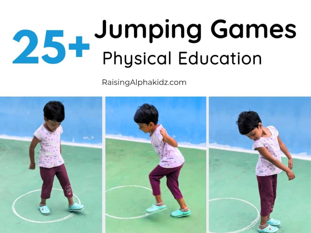 no-equipment jumping games for kindergarten pe