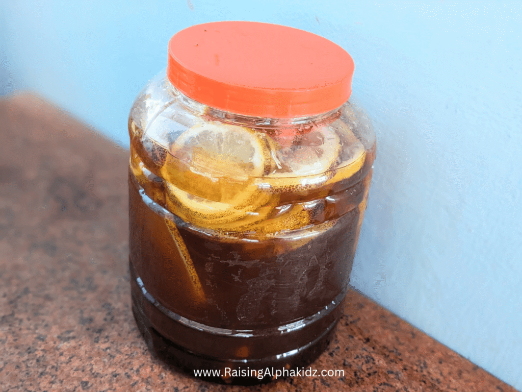 Making Bio-enzyme with kids
