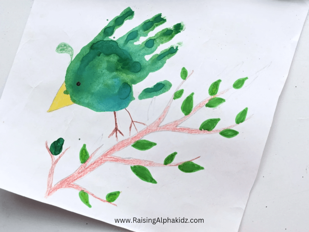 Birds Handprint Art Ideas