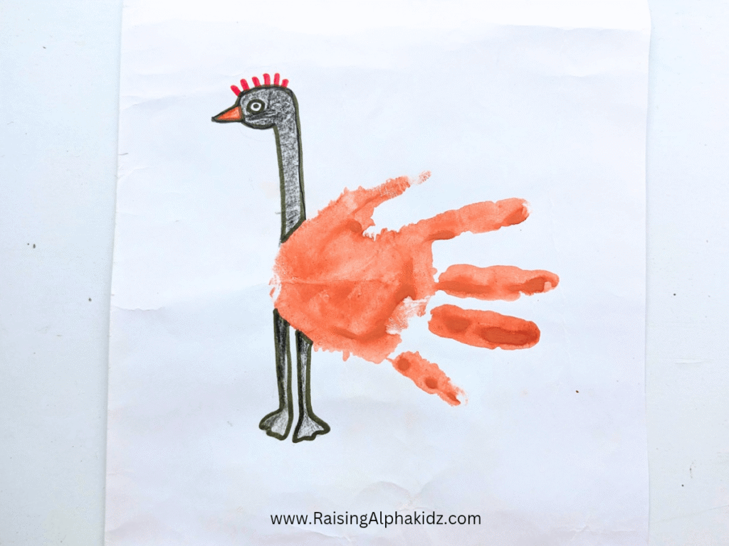 Birds Handprint Art