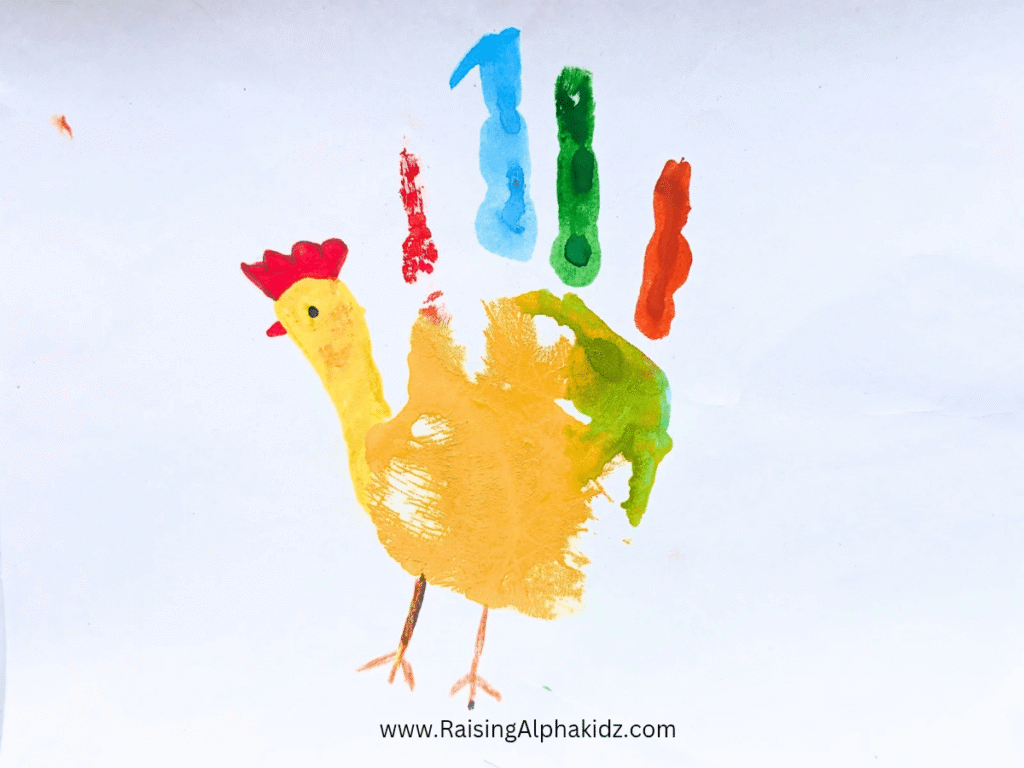 Birds Handprint Art