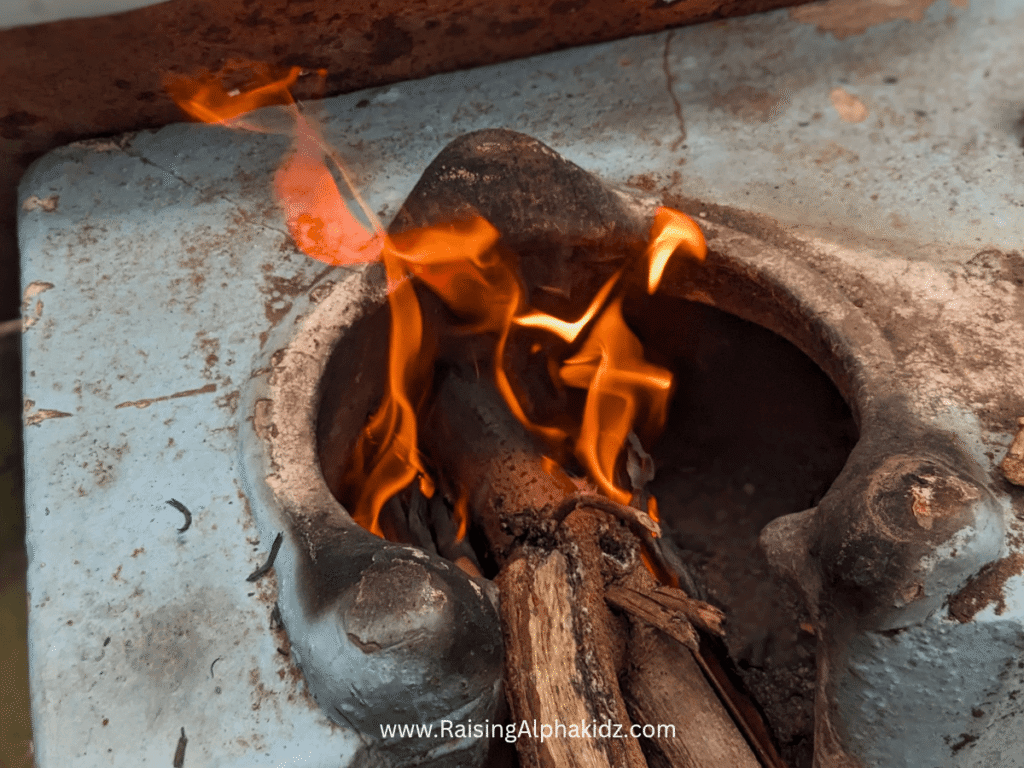 Firewood Cooking With Kids