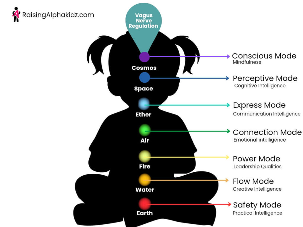 Regulation of vagus nerve in children 