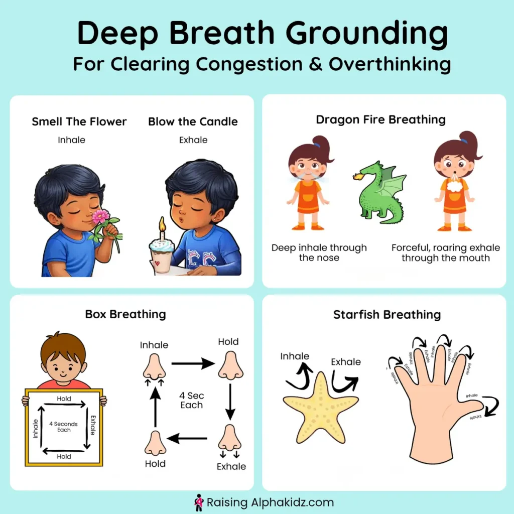 belly breath grounding techniques for kids 