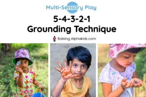 5-4-3-2-1 grounding technique for kids to manage stress and anxiety