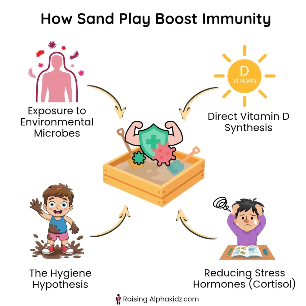 how sand play boost immunity in kids