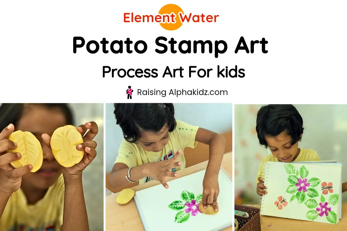 potato stamp art for kids