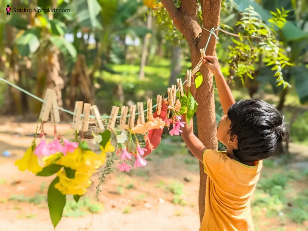 Final glimpse of hanged nature garland 